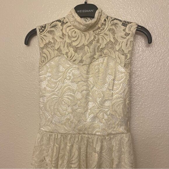 WEISSMAN Dance ballet lyrical white gold lace costume MY DESTINY 10124 SA adlt - Picture 3 of 12